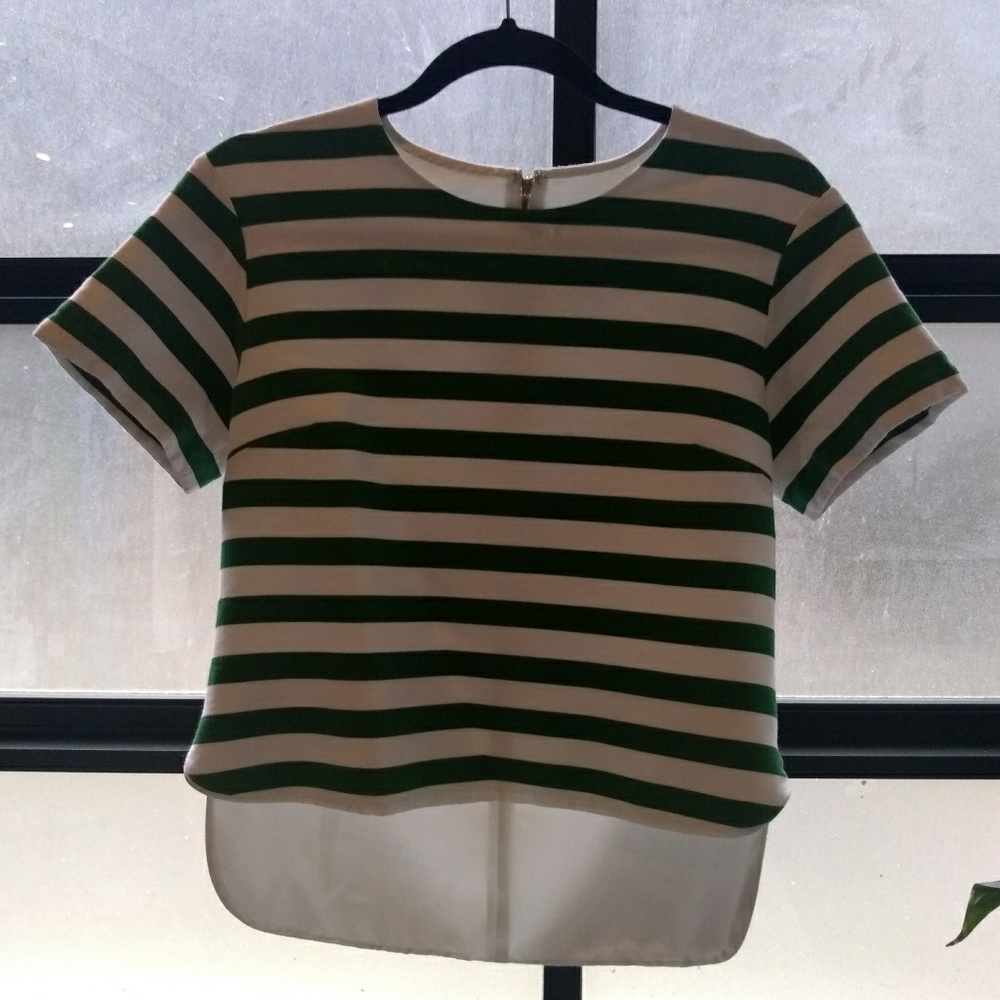 Kate Spade Striped Crop Top